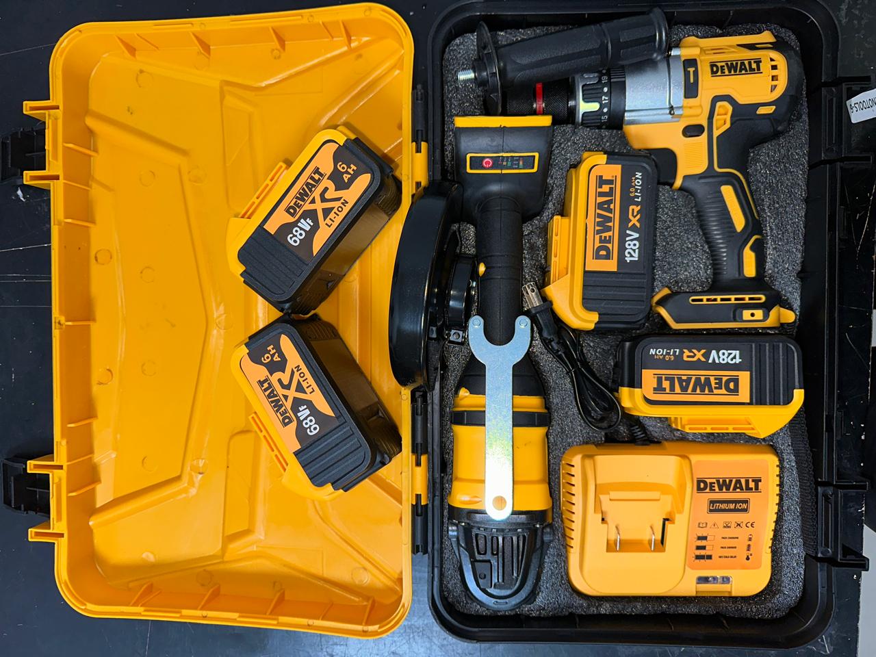 Combo Taladro Y Pulidora Tipo Dewalt 128v