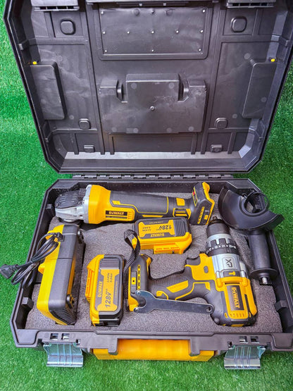 Combo Taladro Y Pulidora Tipo Dewalt 128v