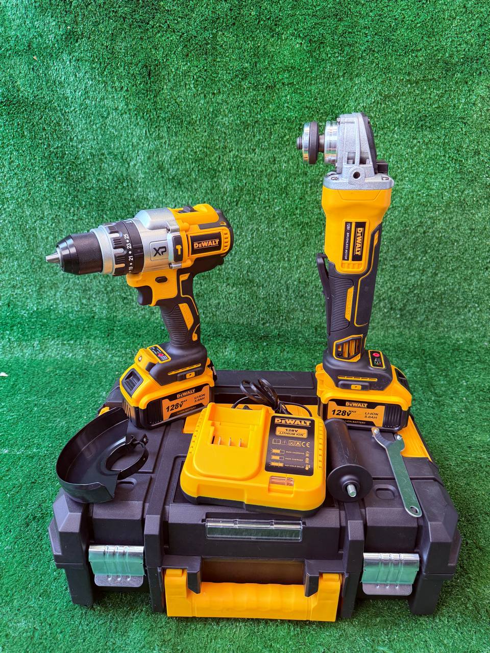 Combo Taladro Y Pulidora Tipo Dewalt 128v
